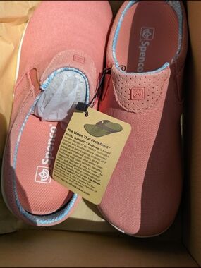 Waco Shoe Company Spenco Coral Pink Slip-On Casual Shoes